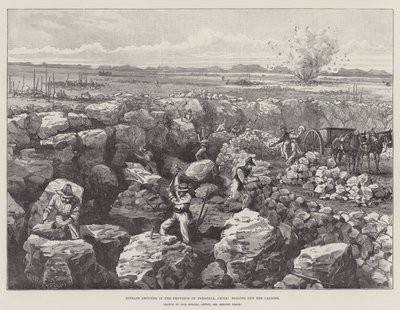Nitrate Grounds in the Province of Tarapaca, Chile, Digging Out the Caliche by Melton Prior